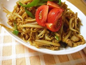 すぐでき簡単！カレー焼きそば*