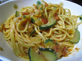 カマンベールチーズのトマトパスタ