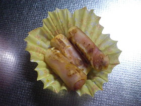 お弁当に…ウインナー巻き♪
