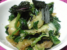 ほうれん草と白菜のおひたし