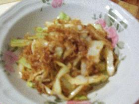 キャベツときりいかの炒めもの