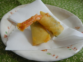 ＊サクサクえびチーズ春巻き＊