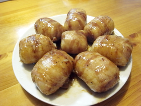 肉巻きおにぎり。