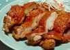 蒸し鶏の照り焼き