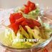 水菜サラダ❀トマト入りドレッシング