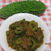 ★ゴーヤとひき肉のスパイシーカレー炒め★