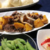 マンゴーと牛肉のオイスター炒め。