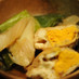 ジューシー卵in油揚げとチンゲン菜の煮物