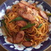 中華麺で！もちもち美味なナポリタン☆