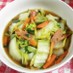 白菜とソーセージの和な煮物