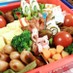 リンゴの皮むき（チェック柄）お弁当に❤