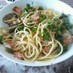 菜の花とアサリのパスタ