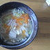 ☆ひとりごはん☆餃子の皮でタンメン風