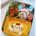 窓からひょっこり♪オムライス＊キャラ弁