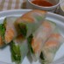 エビとアボカドの生春巻き♪チーズ入り