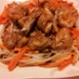若鶏もも肉の照り焼き・ピリ辛もやし添え