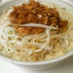 夏！食べるラー油入り♪冷やし豆乳坦々素麺