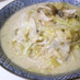 ■豚肉とキャベツの濃厚ごまとうにゅう麺■