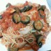 定番！なすベーコンのトマトソースパスタ