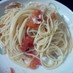 完熟トマトの冷製パスタ♪