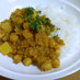 ジャガイモとひよこ豆のインド家庭カレー