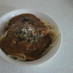 残り物のカレーで☆ミートソースパスタ
