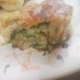 ほうれん草とひき肉のお好み焼き