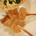 残った鶏皮で～プチ焼き鳥～ღお弁当にღ
