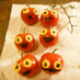 ハロウィンおかず＊ミニトマトおばけ