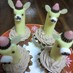 クリスマス☆ラマさんサンタのカップケーキ