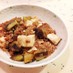 ■こく旨！ひき肉と茄子のごま豆腐煮■