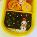＊キャラ弁＊　クリスマスに★雪だるま