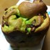 ＨＢで☆抹茶と甘納豆の混ぜ込みパン