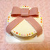 ケーキにチョコリボンデコレーション☆