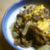 塩麹玉ねぎの牛肉卵炒め