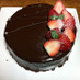 チョコレートケーキ♬　グラサージュ