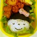 バレンタイン＊ハート団子ヘアのキャラ弁