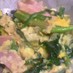 ほうれん草炒め(ハム、卵)