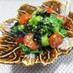 箸休めに♪菜の花とトマトで海苔胡麻和え