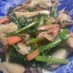 ♬豚肉と春菊の味噌マヨ炒め♫