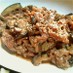 なすと豚のしょうが焼き風。
