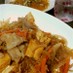 厚揚げとひき肉のチャプチェ風