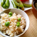 ぷっくり♪豆ご飯 (グリンピースご飯)