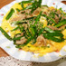 豚肉入り・簡単ニラ玉
