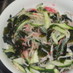 海藻麺とわかめの酢の物